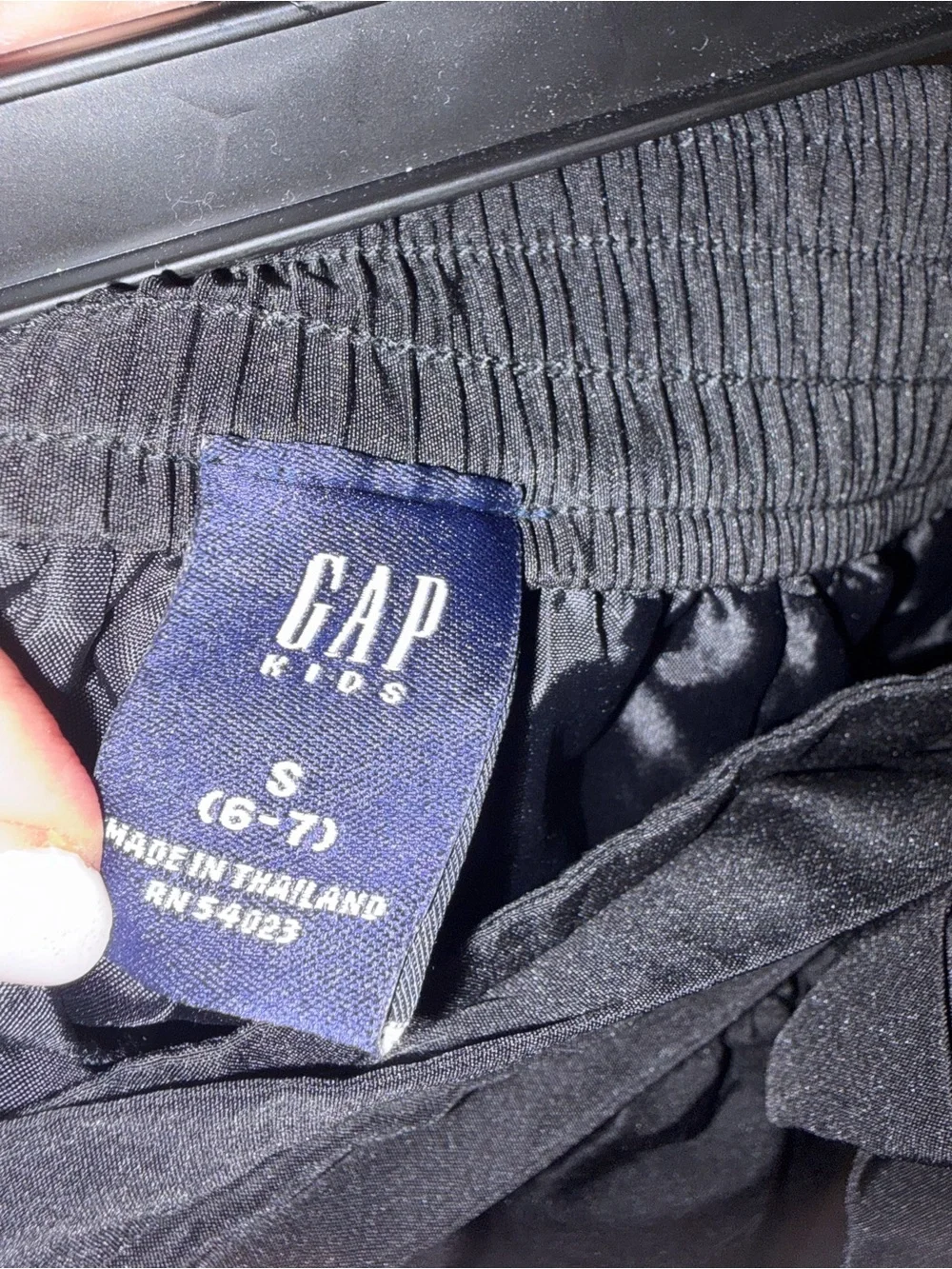GAP Black Bow-Detail satin  tulle Skirt 7/8